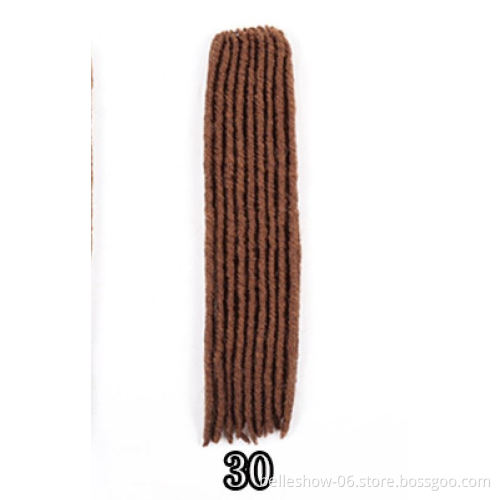 Hot sell 18-inch 18 stand wholesale cheap hot solid braids dirty braids Straight GYPSY 18roots fashion crochet hair